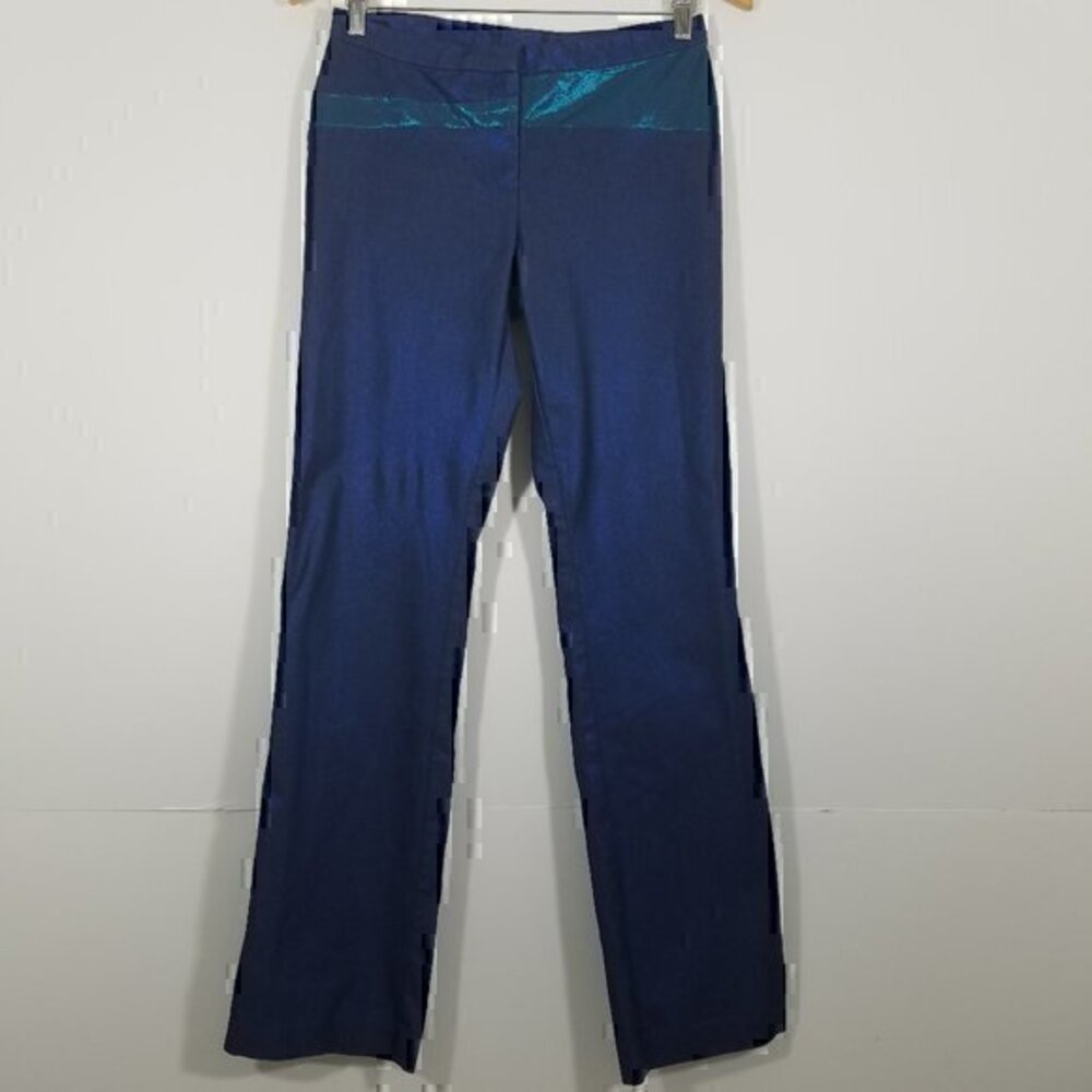 Express Stretch Metallic Color Pant Size 3/4